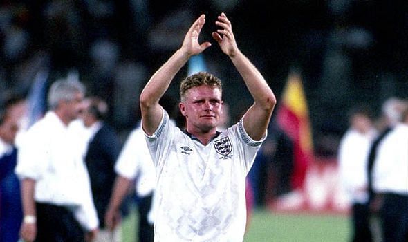 Gazza cried after he was booked in the 1990 World Cup