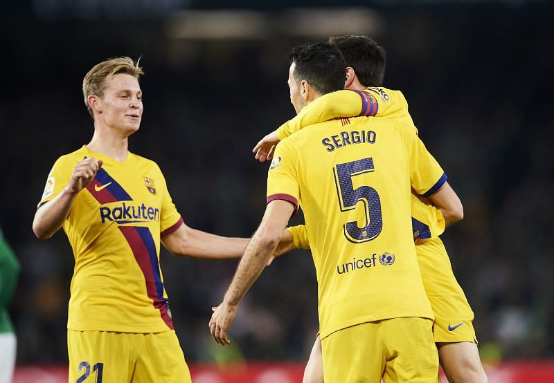 Busquets displayed a great striker's touch to level the scoring again just before half-time in a frantic game