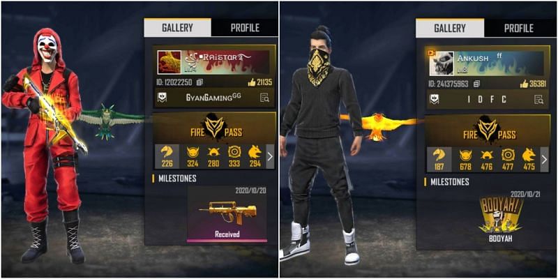 Raistar vs ANKUSH FREEFIRE: Who has better stats in Free Fire?