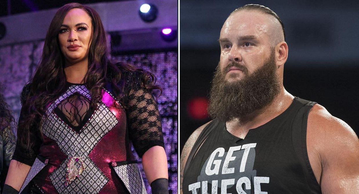 Nia Jax reacts to old picture of a 385-pound Braun Strowman