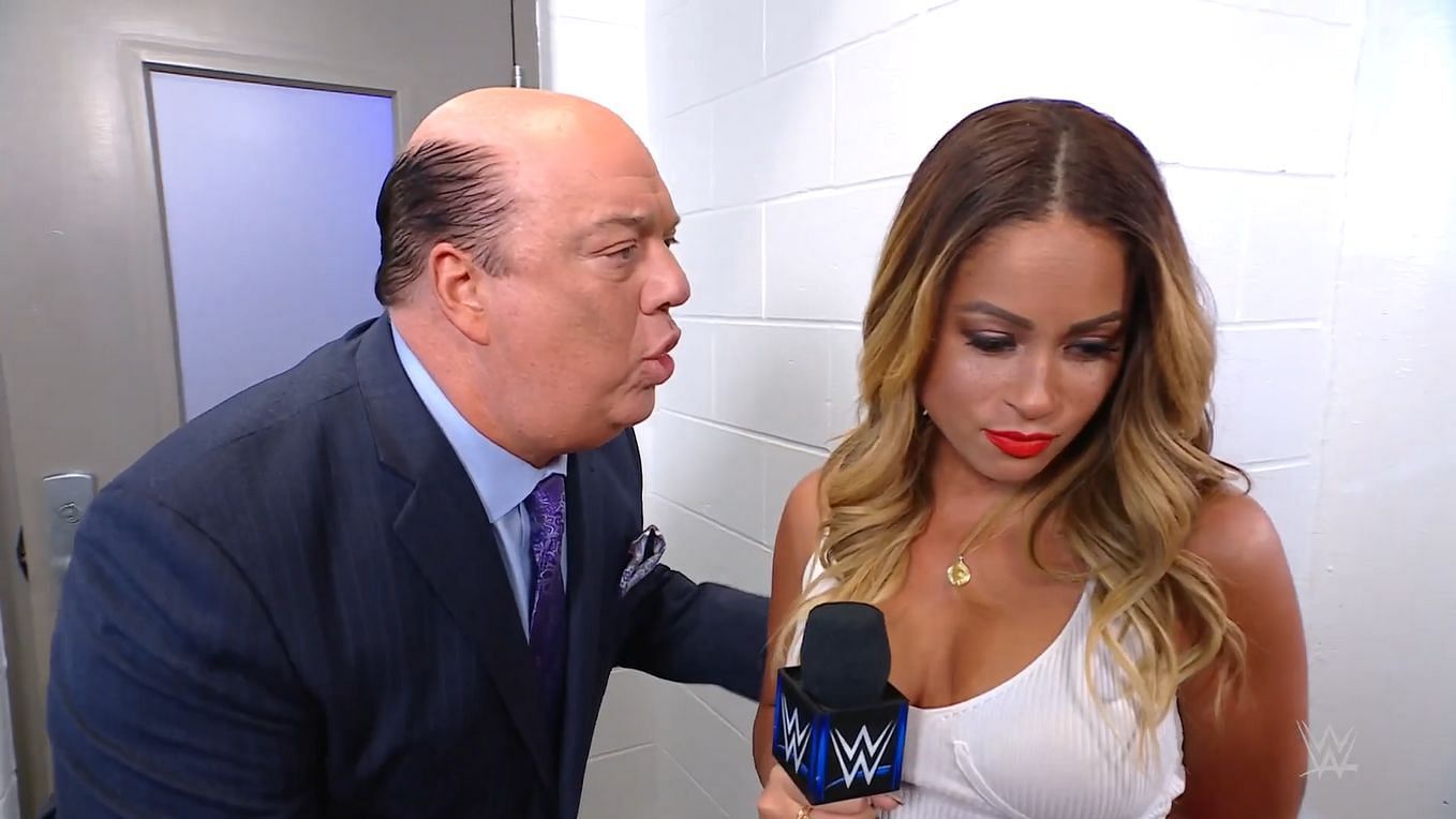 Kayla Braxton reacts after Paul Heyman jokes about marrying her
