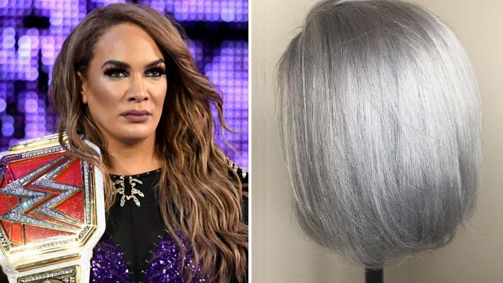 Nia Jax shows off new look with a gray hair wig 