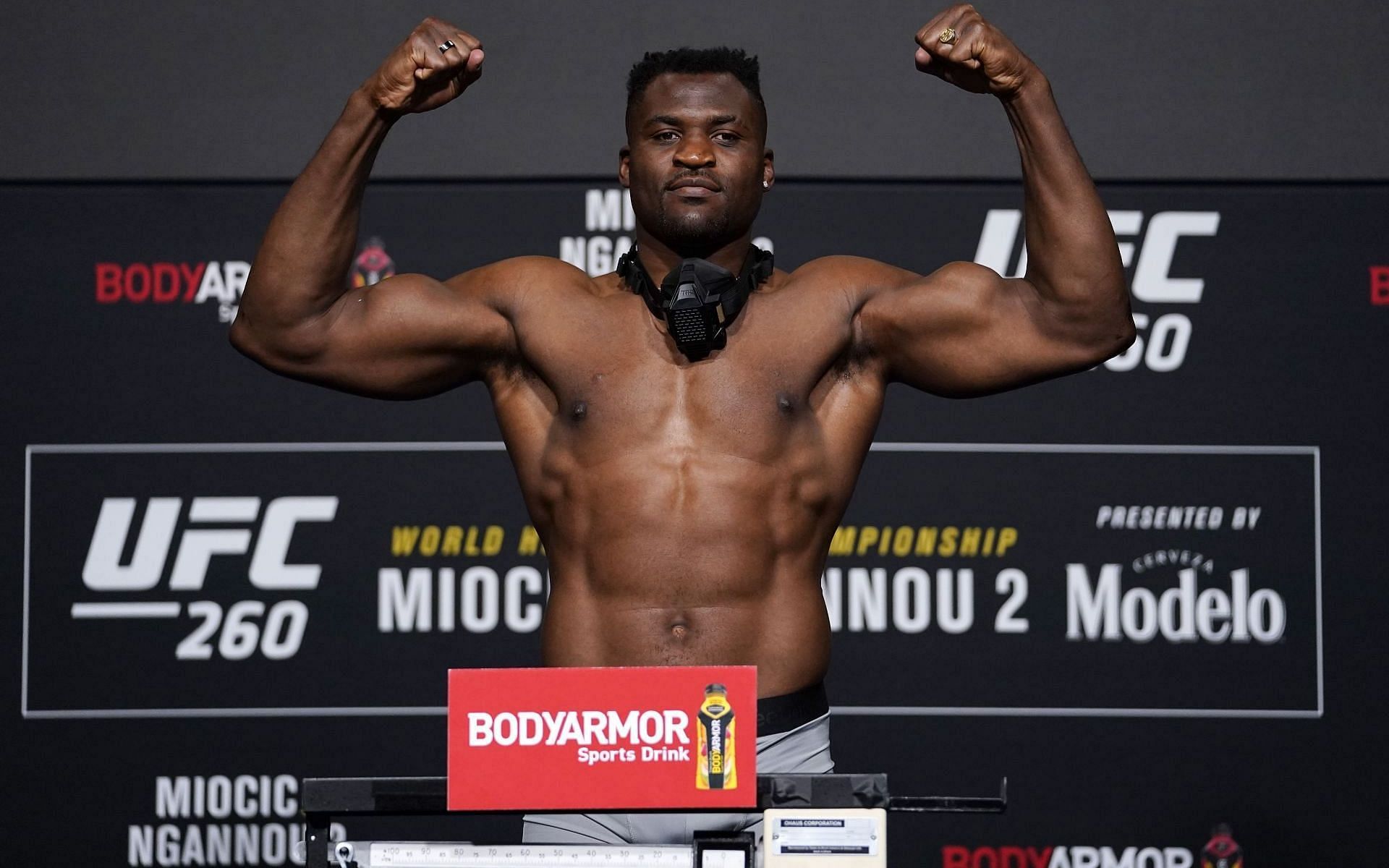 Watch: Francis Ngannou receives 50x clean test jacket from USADA