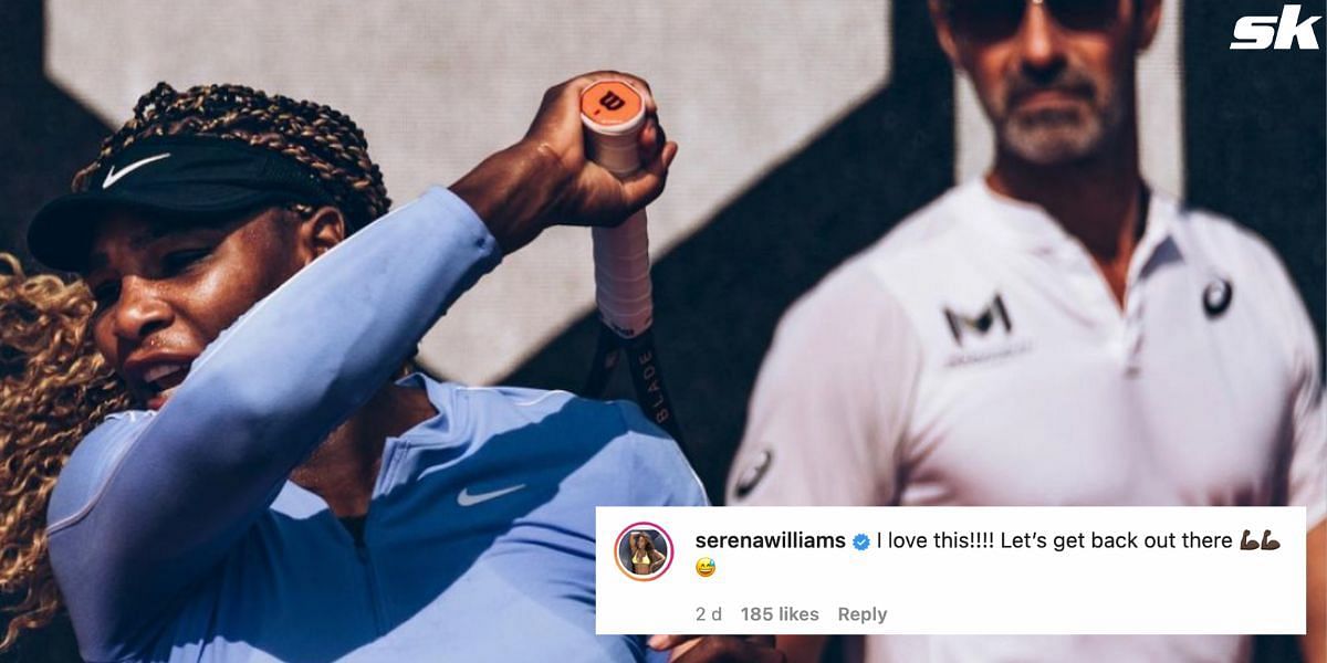 Serena Williams reacts to coach Patrick Mouratoglou's Instagram post, hints at possible return to WTA tour 