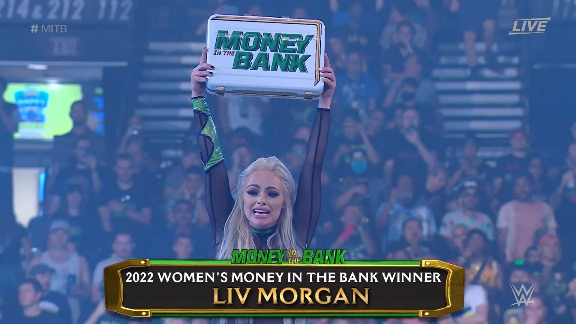 Liv Morgan wins Women’s Money in the Bank ladder match