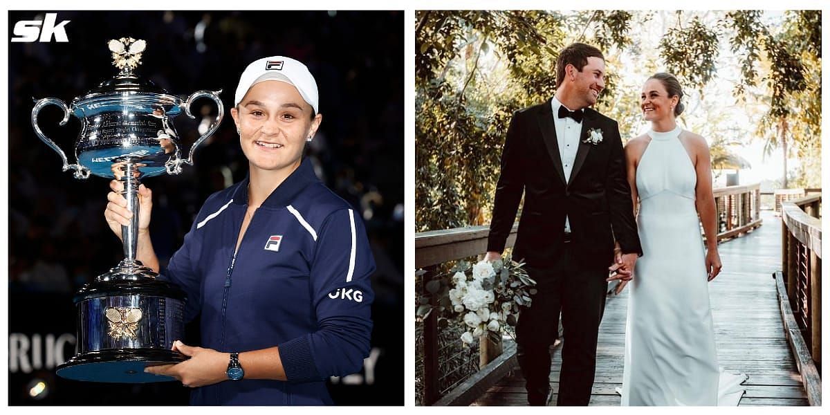 Ashleigh Barty ties the knot with her long-term boyfriend Garry Kissick