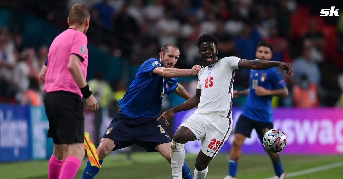 “If he goes, it is impossible” – Giorgio Chiellini admits Arsenal star Bukayo Saka is ‘too fast’ as he breaks silence on Euro 2020 incident