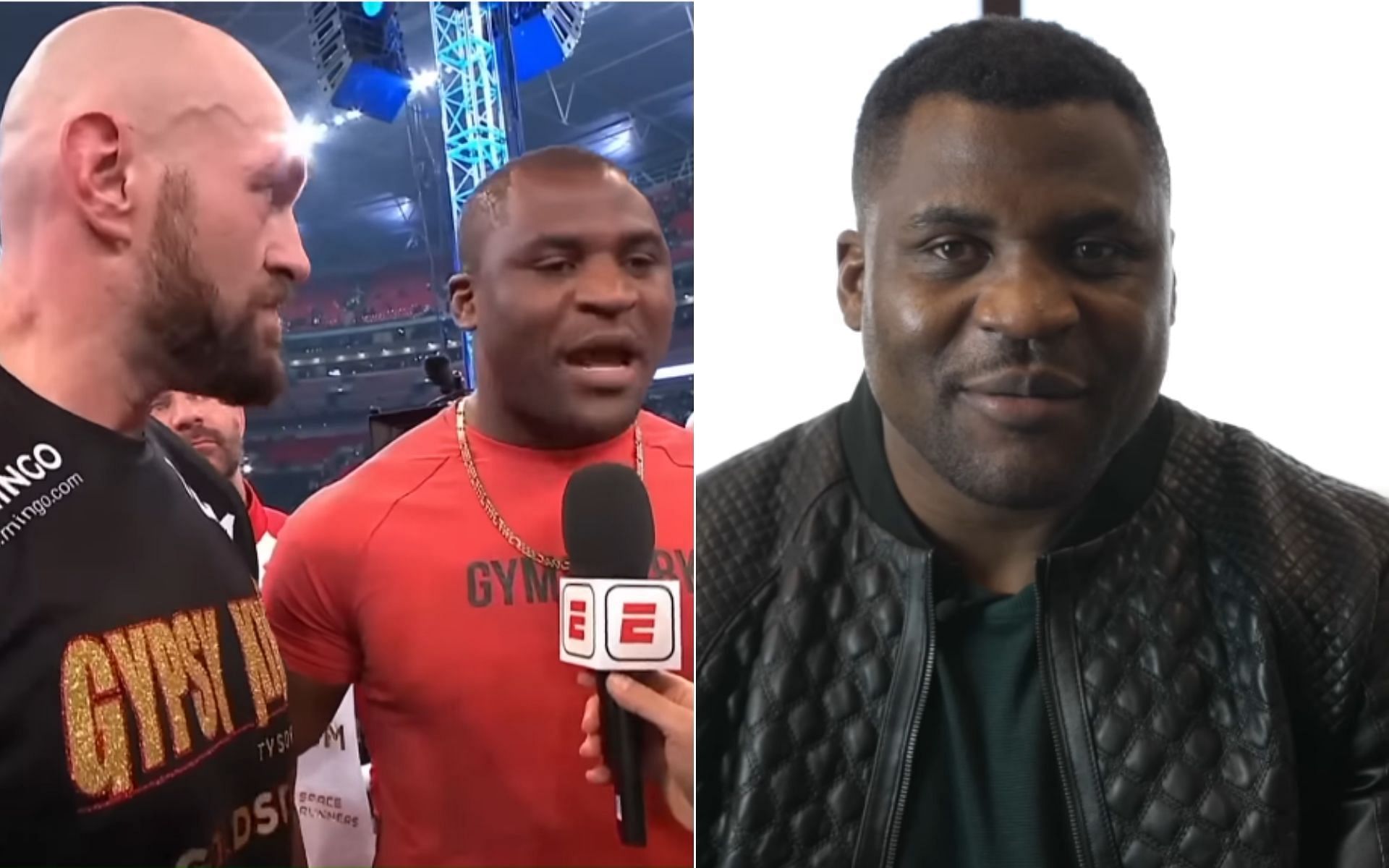 Francis Ngannou details how impromptu promotion of fight with Tyson Fury in the ring after his fight came about
