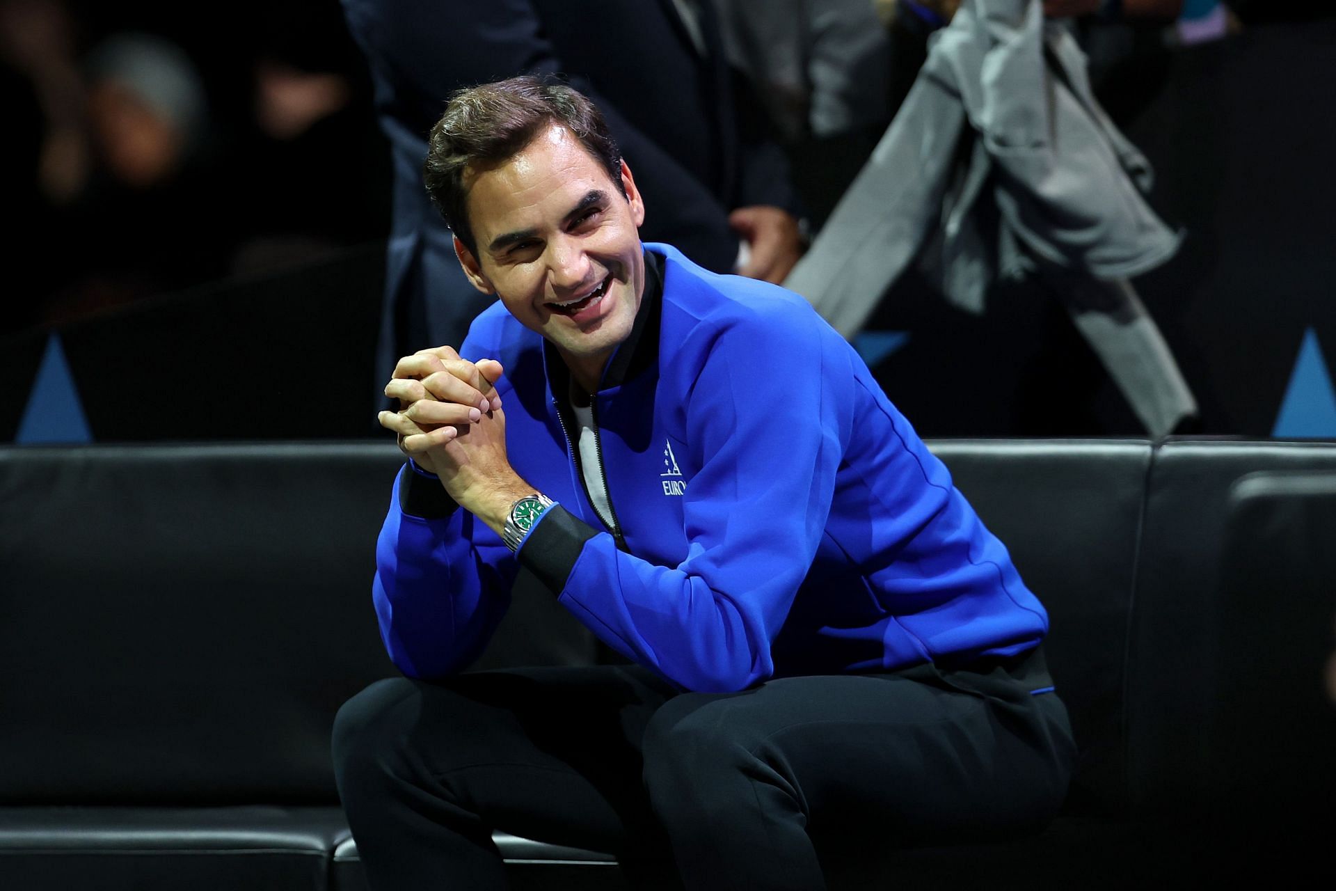 [In Pictures] Roger Federer makes surprise appearance at Moët & Chandon gala with his mother and friend Marco Chiudinelli