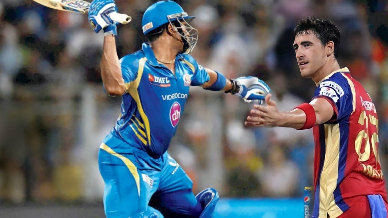 Pollard and Mitchell Starc involved in one of the fights in IPL history
