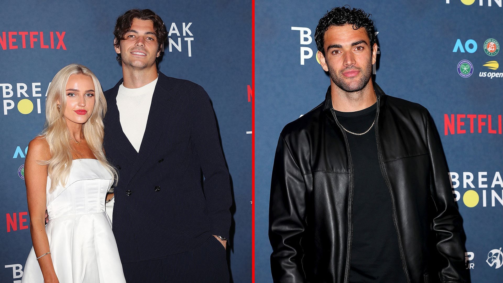 In pictures: Matteo Berrettini, Taylor Fritz, Frances Tiafoe, and others walk the red carpet at Netflix documentary premiere