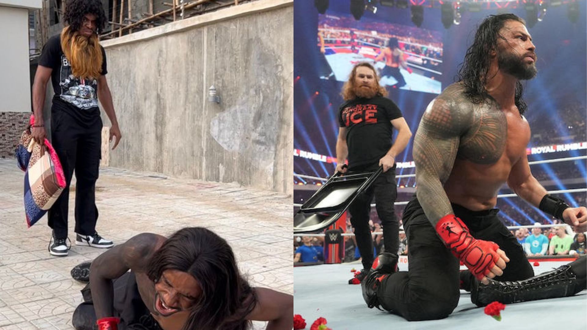 Slideshow roman reigns feet.