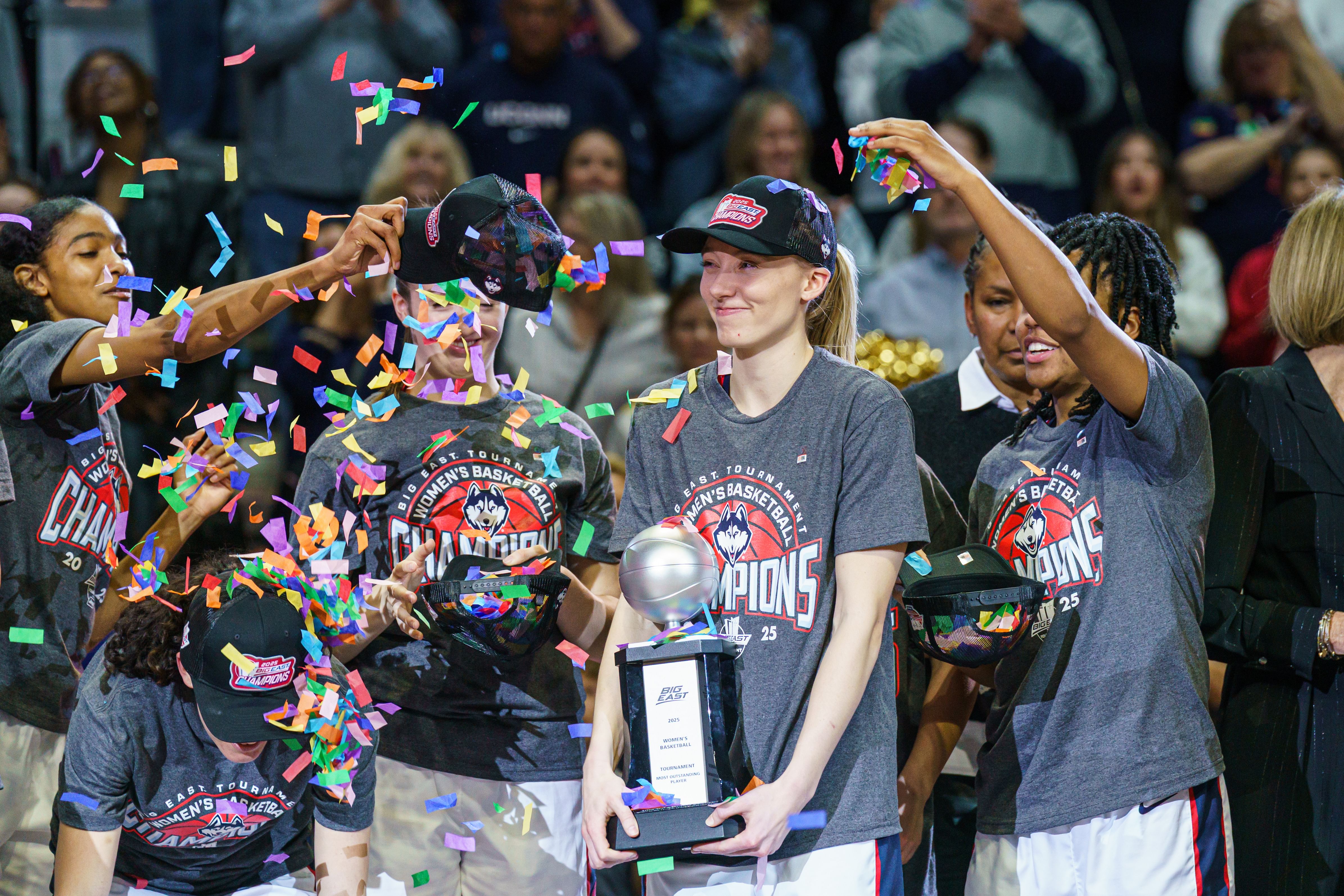 WATCH: Paige Bueckers and co. announce new UConn jerseys days away from March Madness