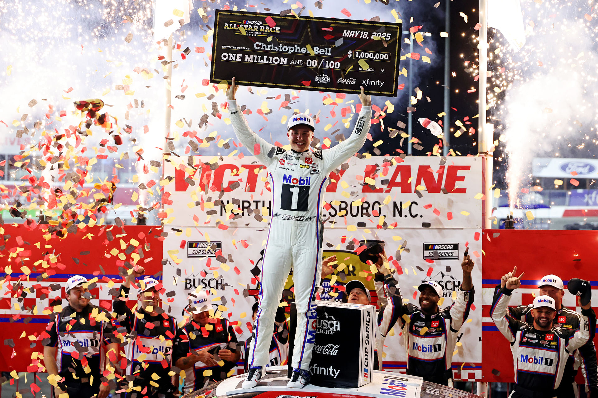 Christopher Bell seizes the $1,000,000 jackpot after clinching the NASCAR All-Star Race win
