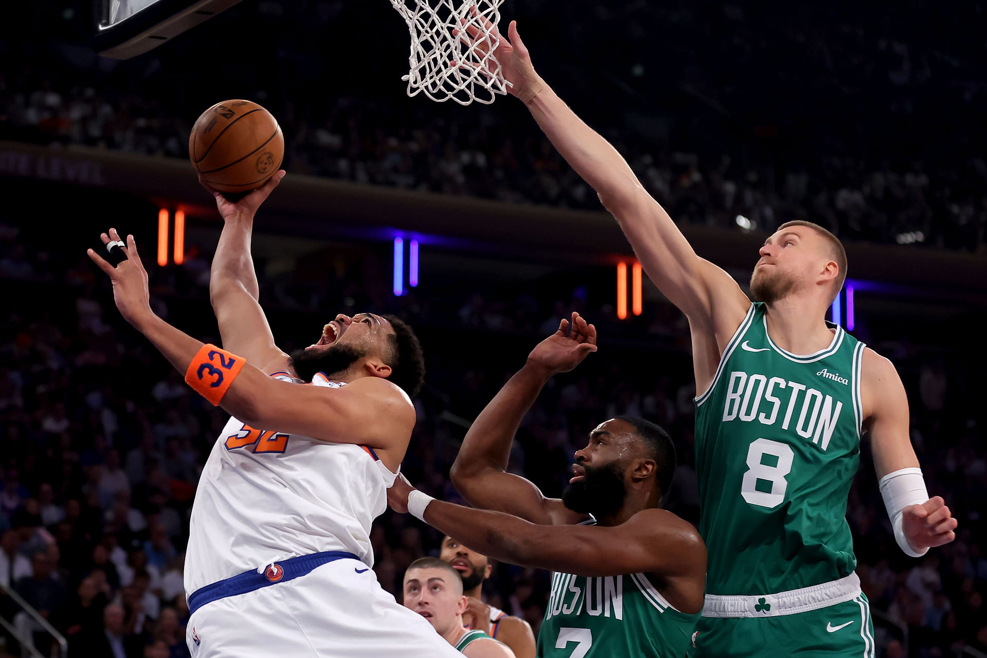 NBA Mock Trade: Celtics address second apron concerns by dealing Kristaps Porzingis for 7-footer