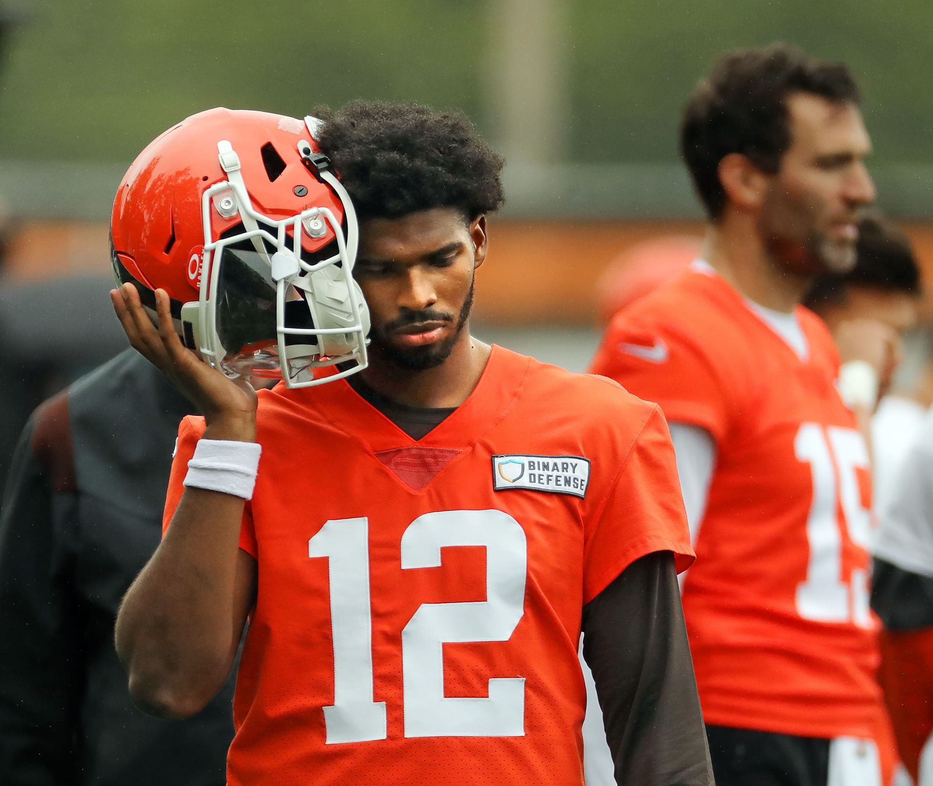 “QB1 for practice squad” - NFL fans react to Shedeur Sanders’ first look in Browns uniform with no. 12