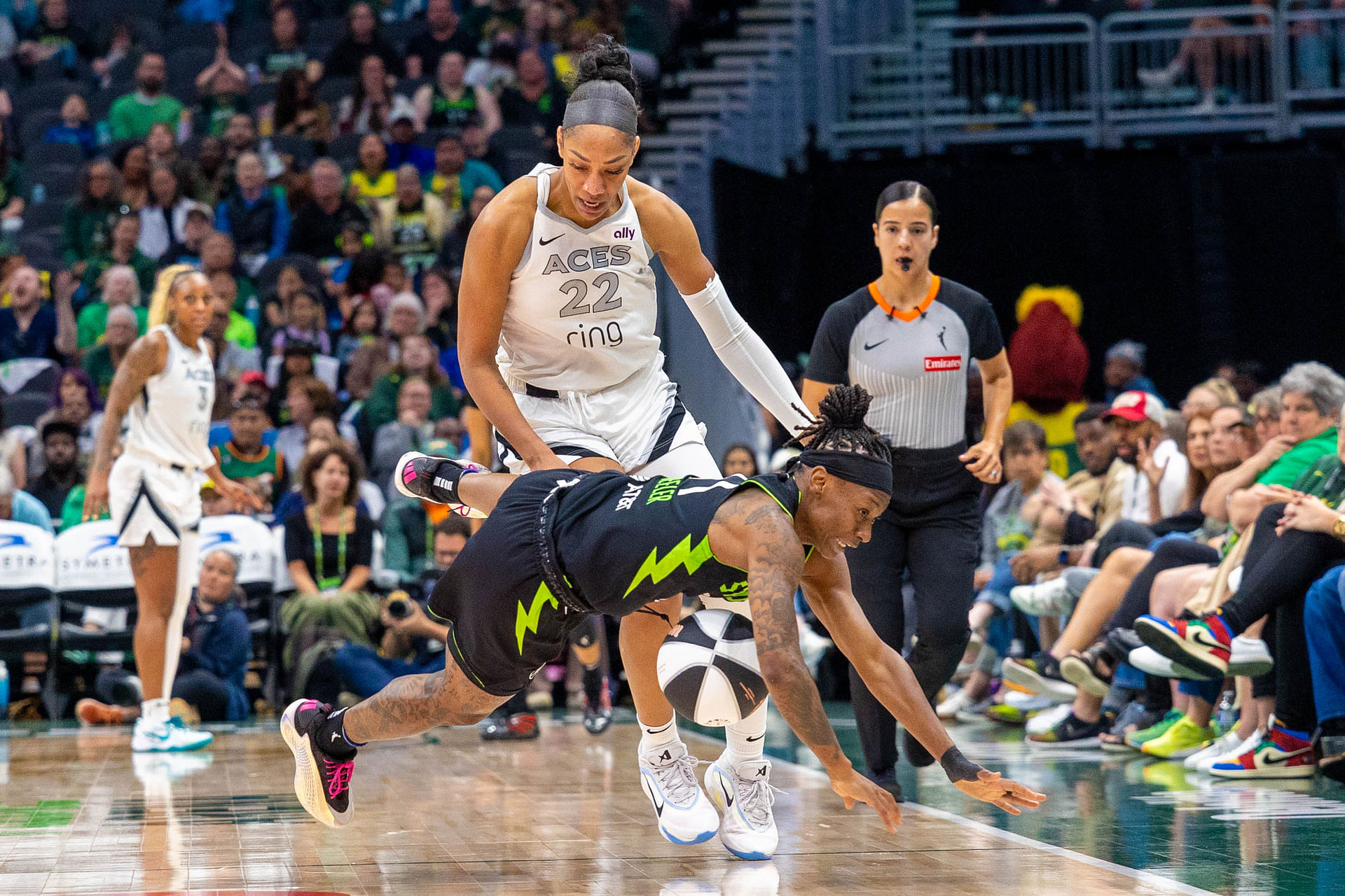 Aja Wilson implores fans to stop instigating beef amid players after controversial foul on Erica Wheeler: Not here to hurt anyone