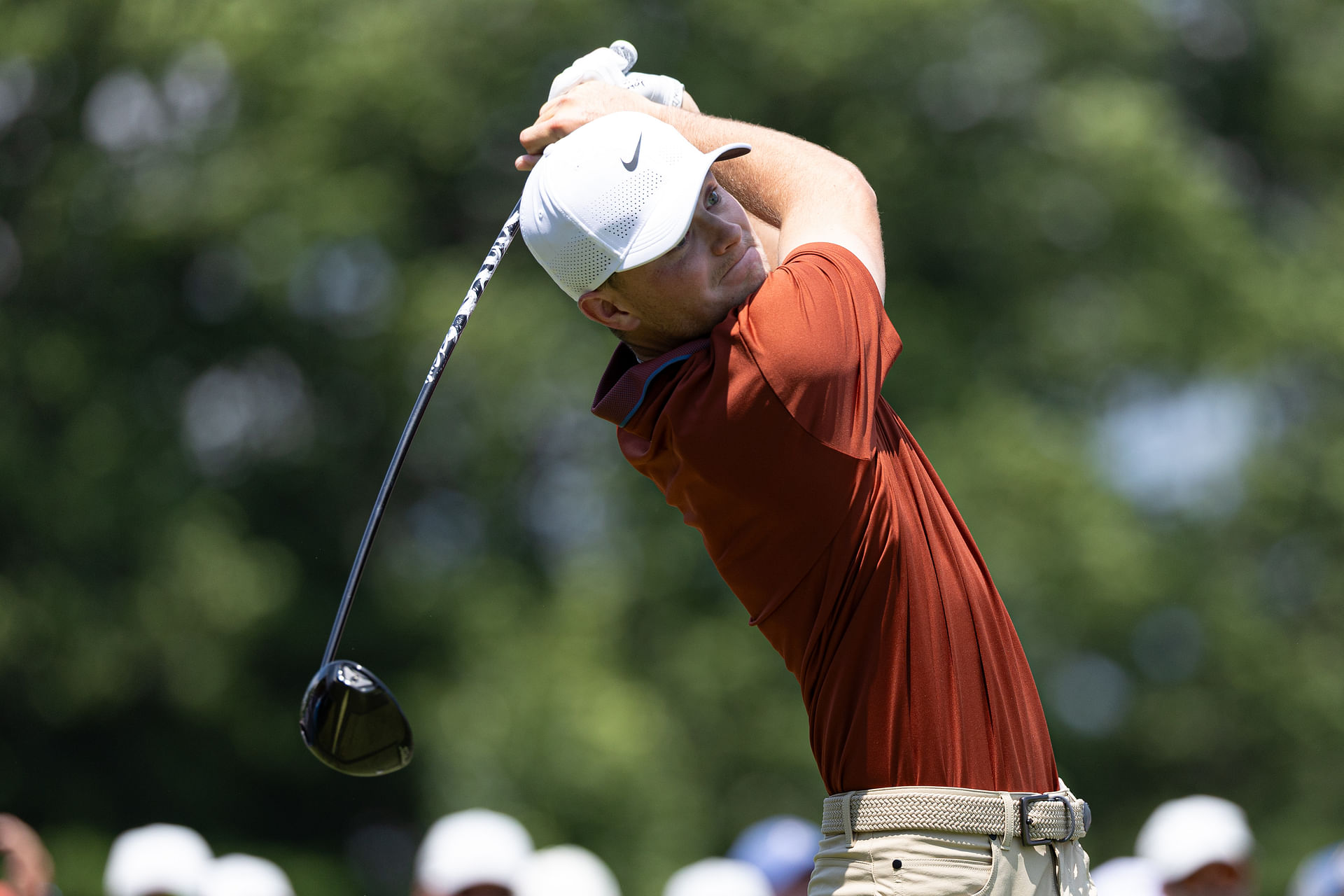 How did Luke Clanton perform in the 2025 Travelers Championship, Round 1?