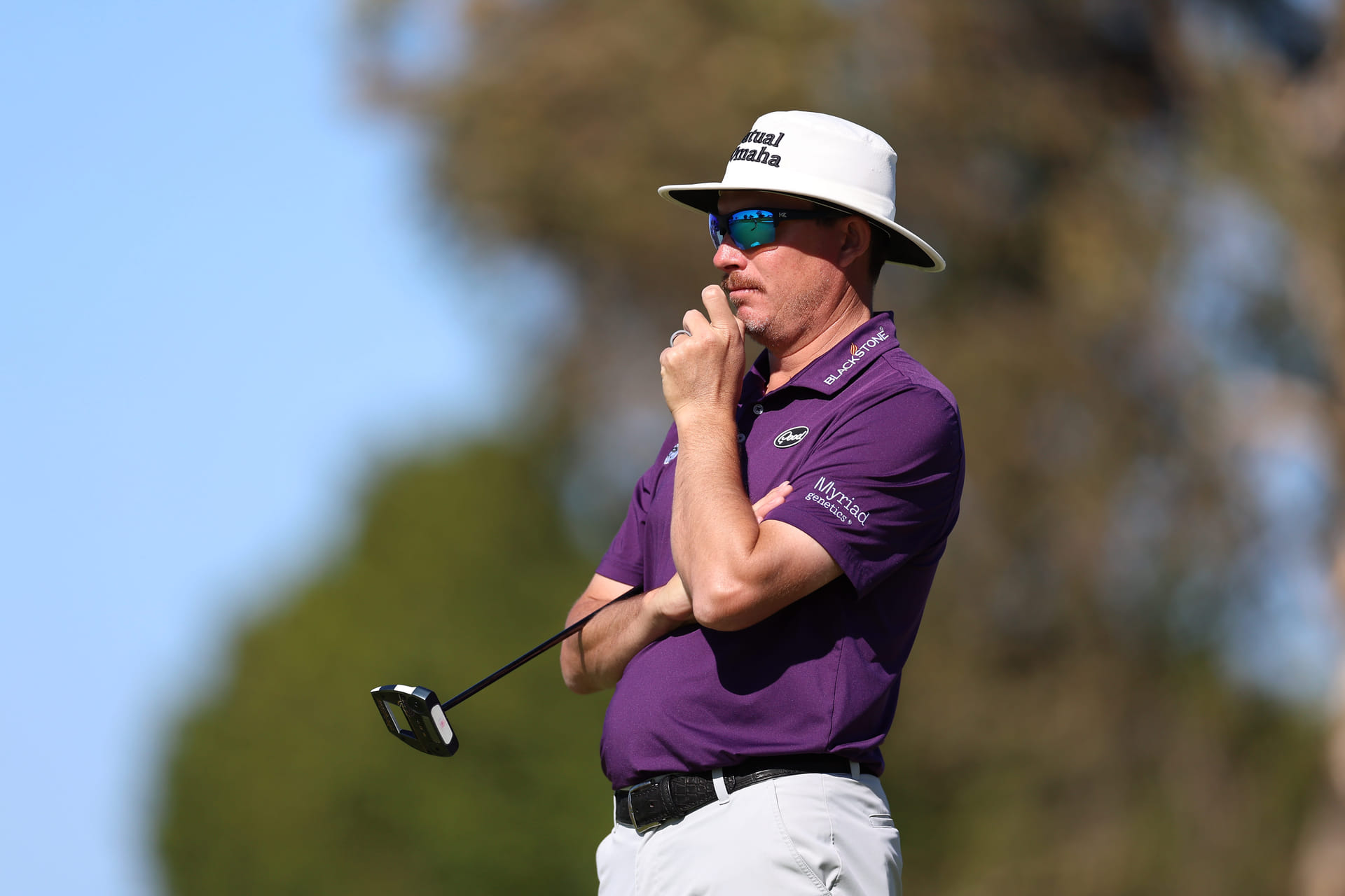 Joel Dahmen at the Farmers Insurance Open (Image Source: Imagn)