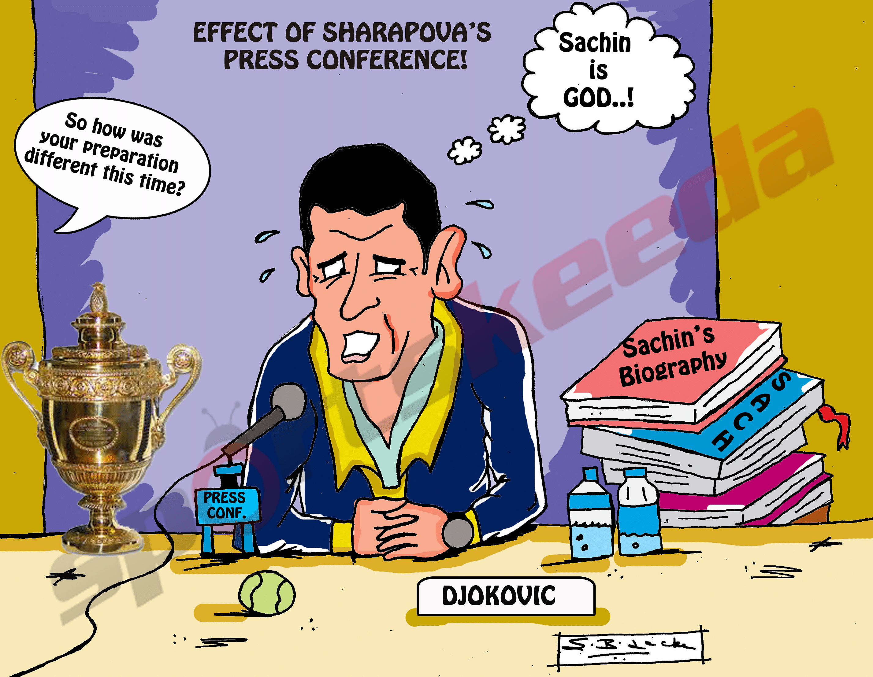 Comic: Novak Djokovic's biggest test!