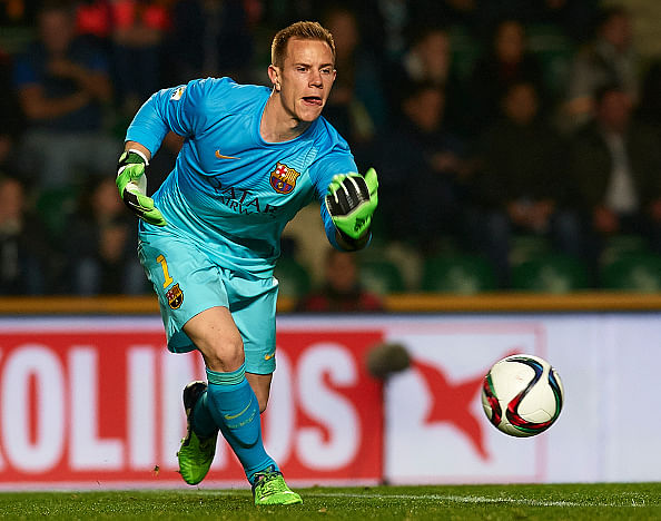 Video: Barcelona goalkeeper Marc-Andre ter Stegen with a ... - 594 x 468 jpeg 161kB