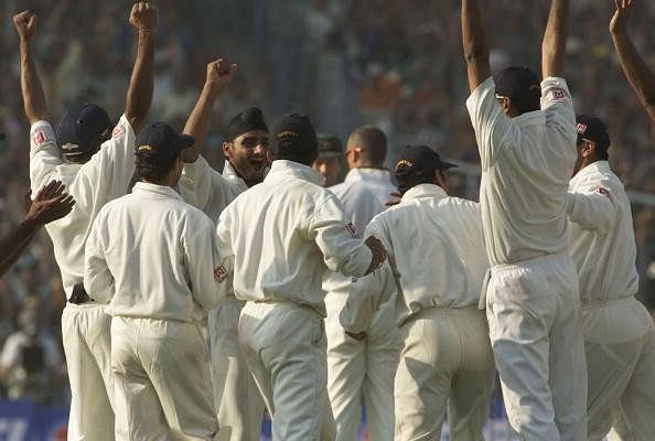 Image result for India V/S Australia 2001 test match at Eden Garden