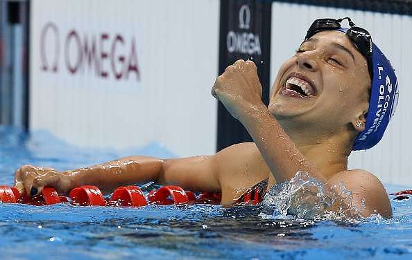 Larissa Oliveira sets South American 100m freestyle record at Olympics ...