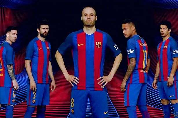 FC Barcelona unveil new Nike home kit for 2016 / 2017 season