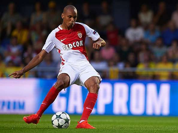 VILLARREAL, SPAIN - AUGUST 17:  Fabinho (R) of Monaco scores his team's first goal during the UEFA Champions League play-off first leg match between Villarreal CF and AS Monaco at El Madrigal on August 17, 2016 in Villarreal, Spain.  (Photo by Manuel Queimadelos Alonso/Getty Images)